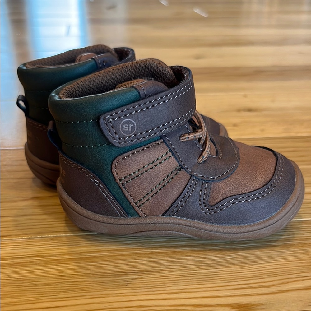 Surprize by Stride Rite brown baby shoes, size 3m
